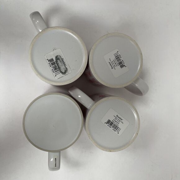 Dunkin Donuts Holiday Coffee Cups Mugs White Pink Orange Multicolor Lot of 4 - Picture 9 of 9